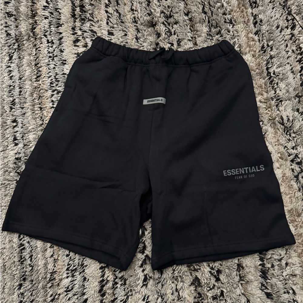 Essentials Black Men's Shorts